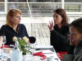 Dr. Cornelia Schu im Gespräch mit Petra Köpping, Sächsische Staatsministerin für Gleichstellung und Integration
